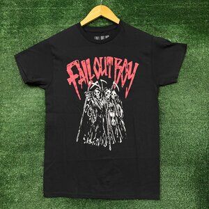 Fall Out Boy Grim Reapers Black Heather T-Shirt Size Small